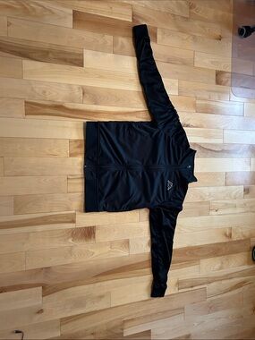 Kappa kid’s Black Performance Track Jacket with Chest Logo